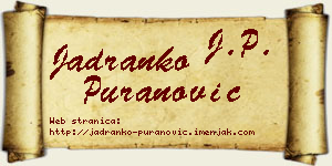 Jadranko Puranović vizit kartica